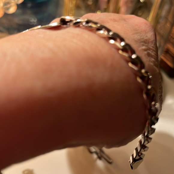 NWOT Italian Curb 925 Medical Bracelet - Picture 4 of 9